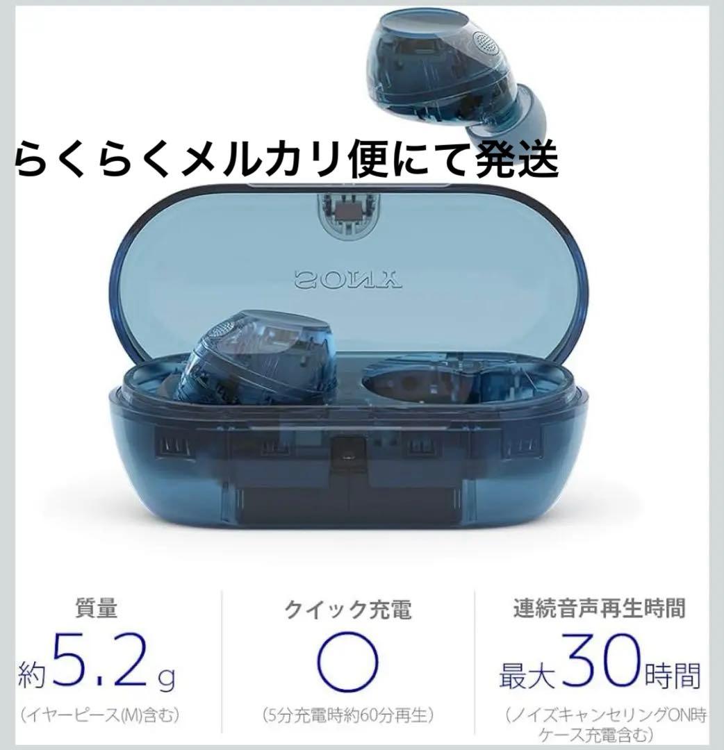 SONY ワイヤレスイヤホン WF-C710N グラスブルー