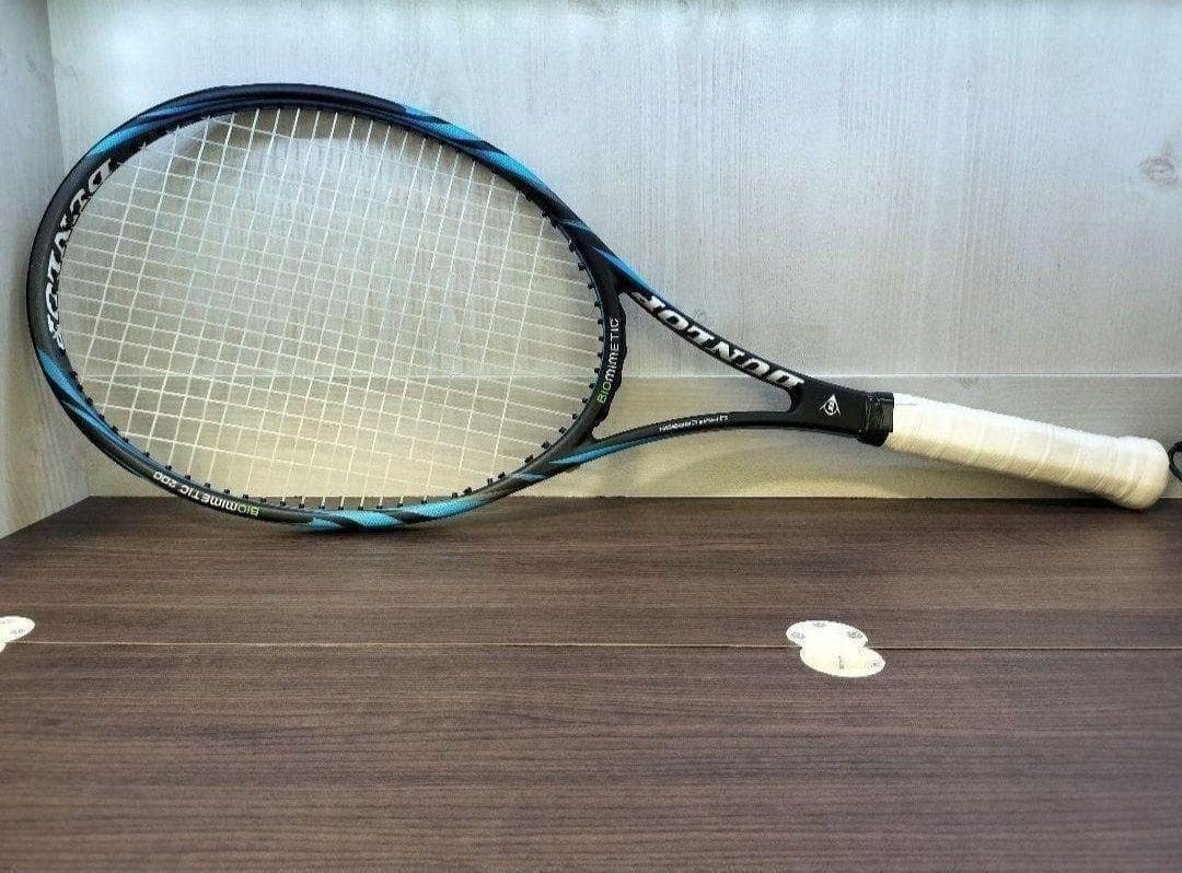 希少品 ダンロップ バイオミメティックス 200 PLUS 硬式 ラケット 青