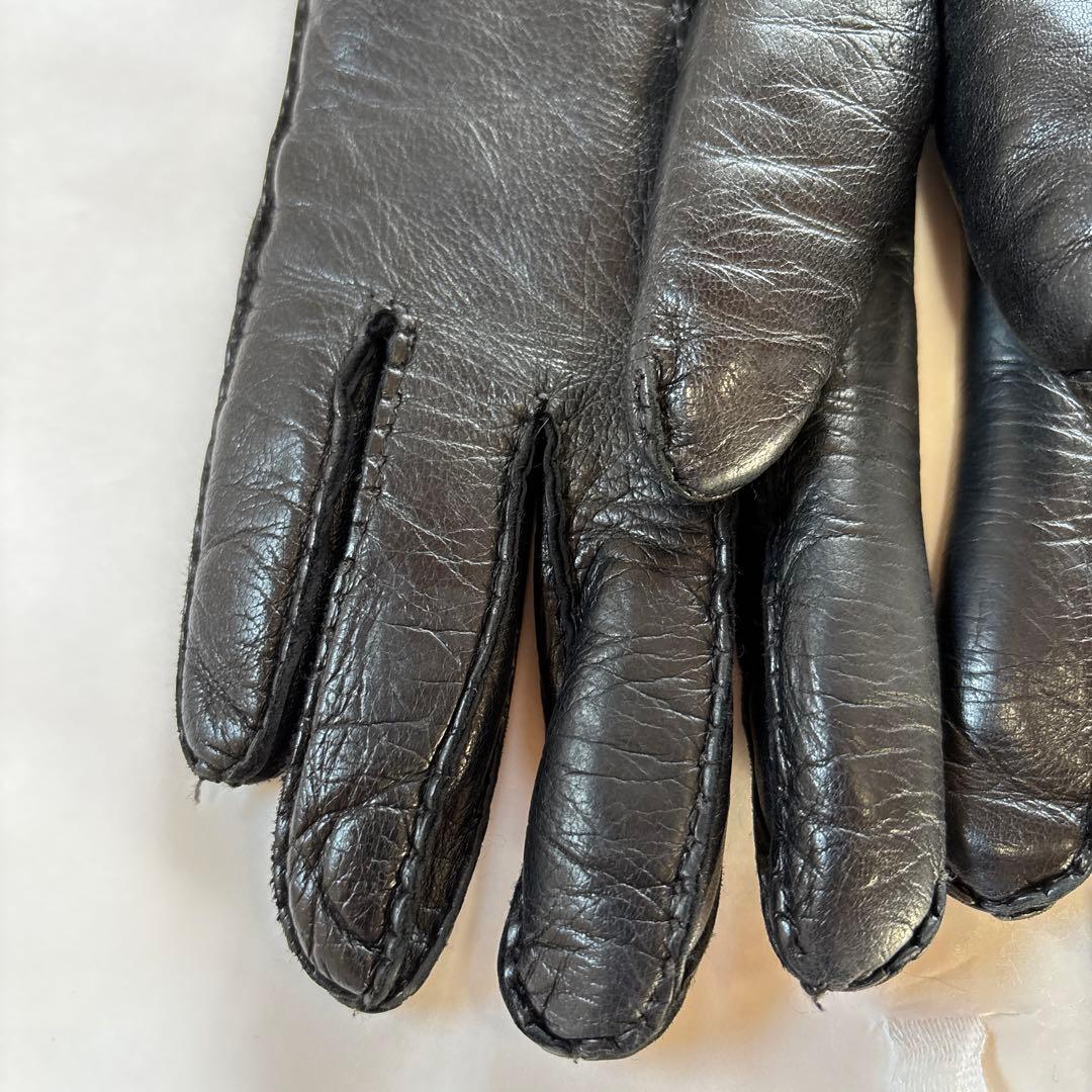 ヴィヴィアンウエストウッド　本革　手袋　グローブ　ファー　ブラック　黒