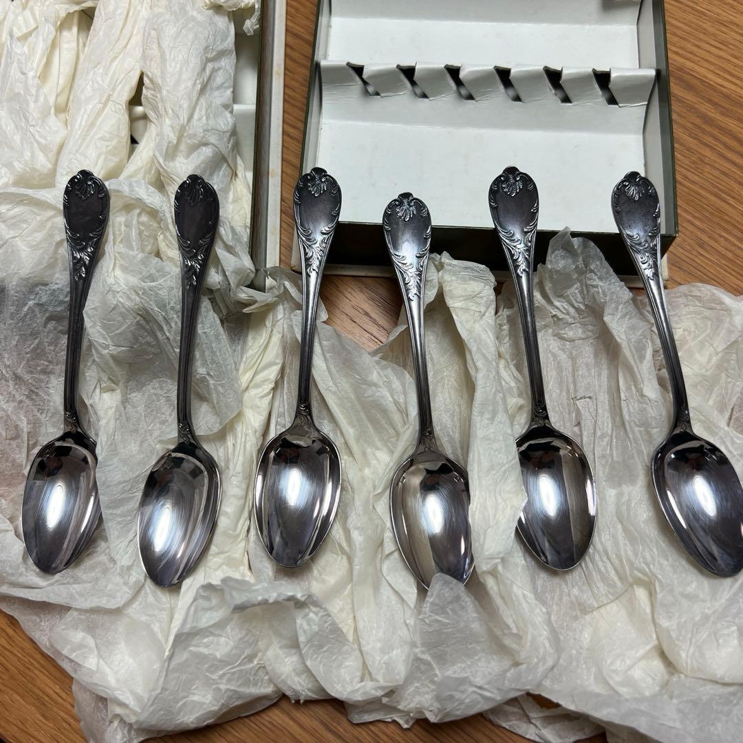 クリストフル/Christofle ティースプーン×6本 フォーク×6本セット