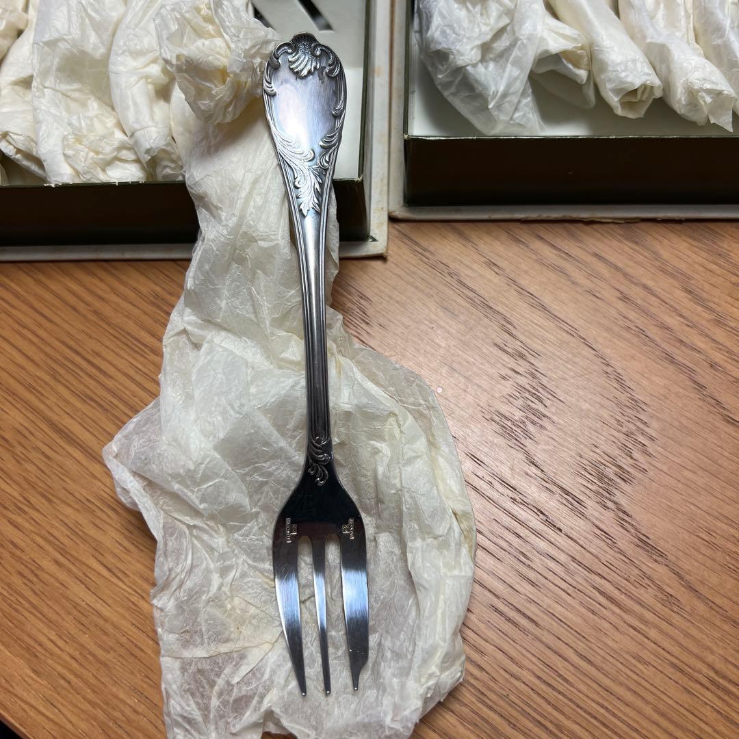 クリストフル/Christofle ティースプーン×6本 フォーク×6本セット