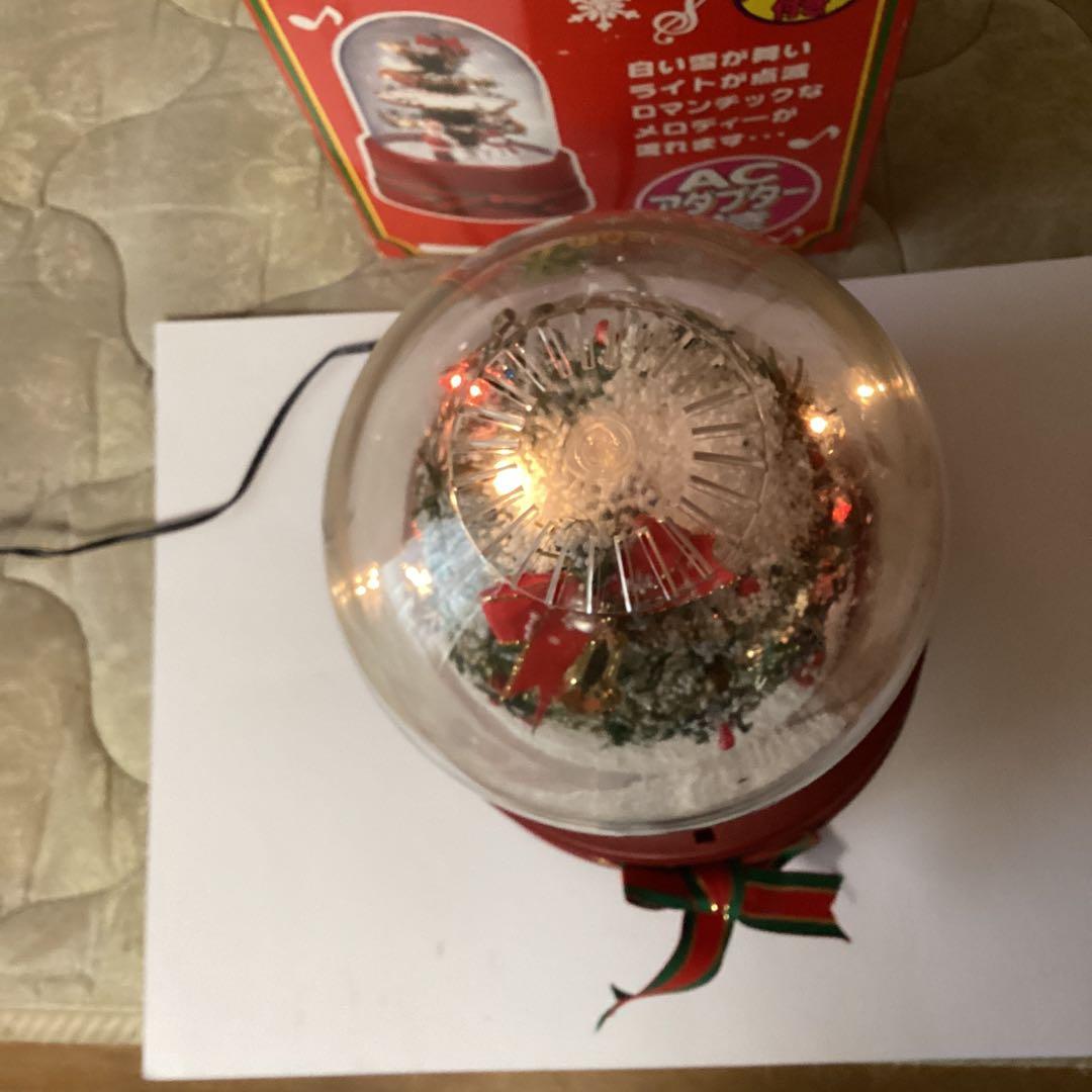 クリスマス　オルゴール付き、ホワイトＸmasツリー　AC アダプター付き