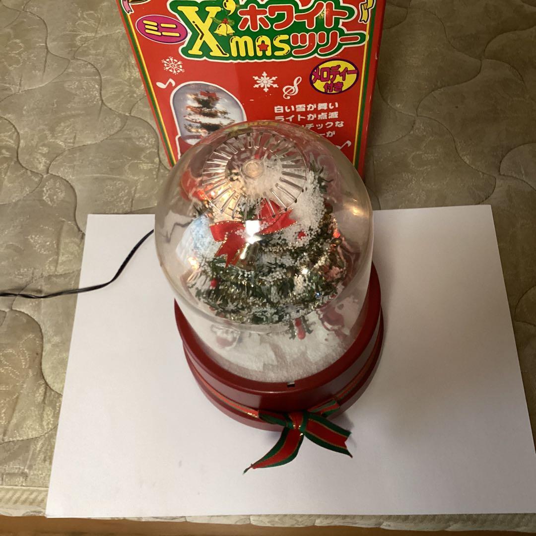 クリスマス　オルゴール付き、ホワイトＸmasツリー　AC アダプター付き