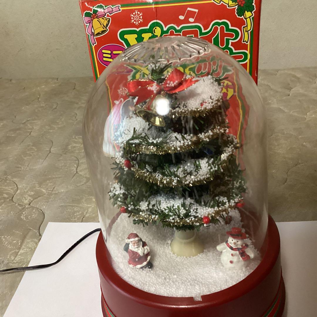 クリスマス　オルゴール付き、ホワイトＸmasツリー　AC アダプター付き