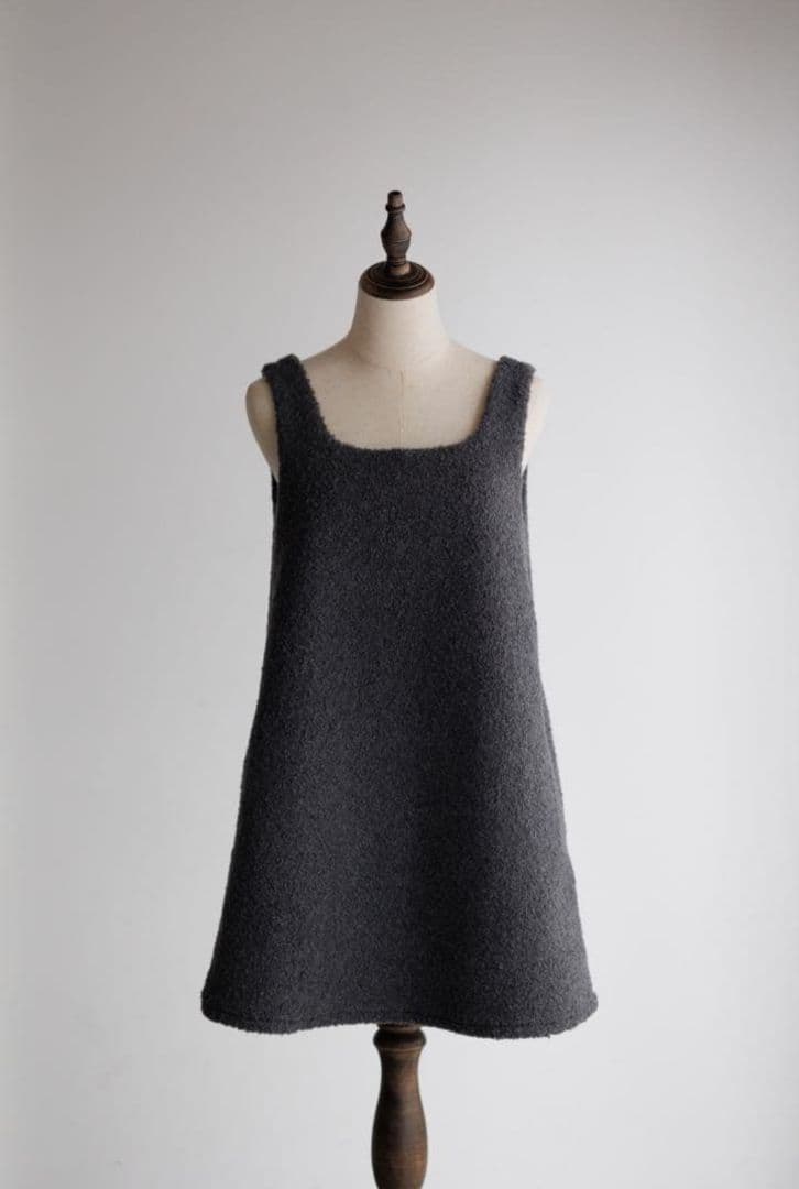 pois ポワ square poodle onepiece ワンピース M