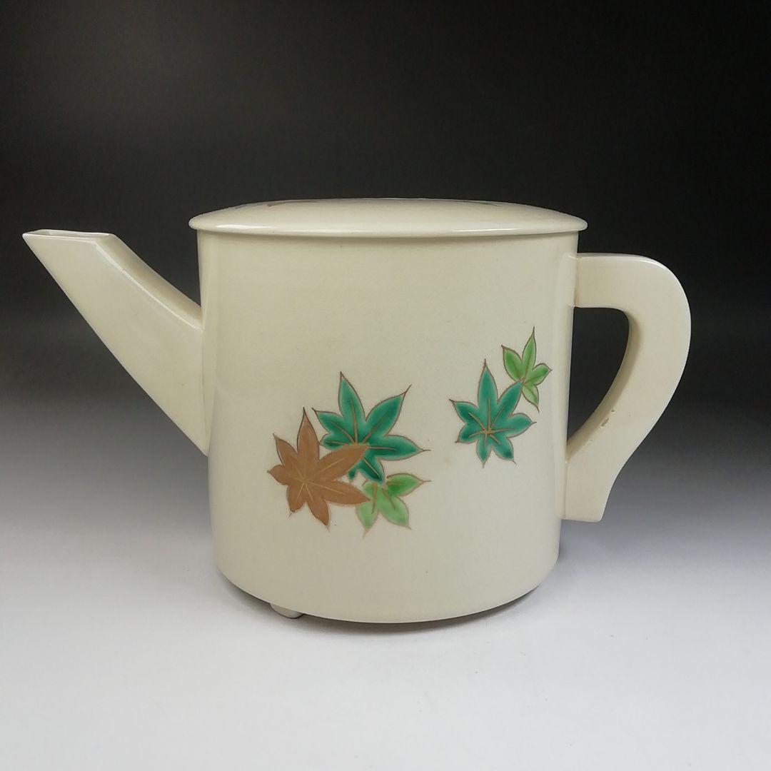 Ｔ７３９　水次　『仁清　立田川文』『御室窯』　共箱　茶道具