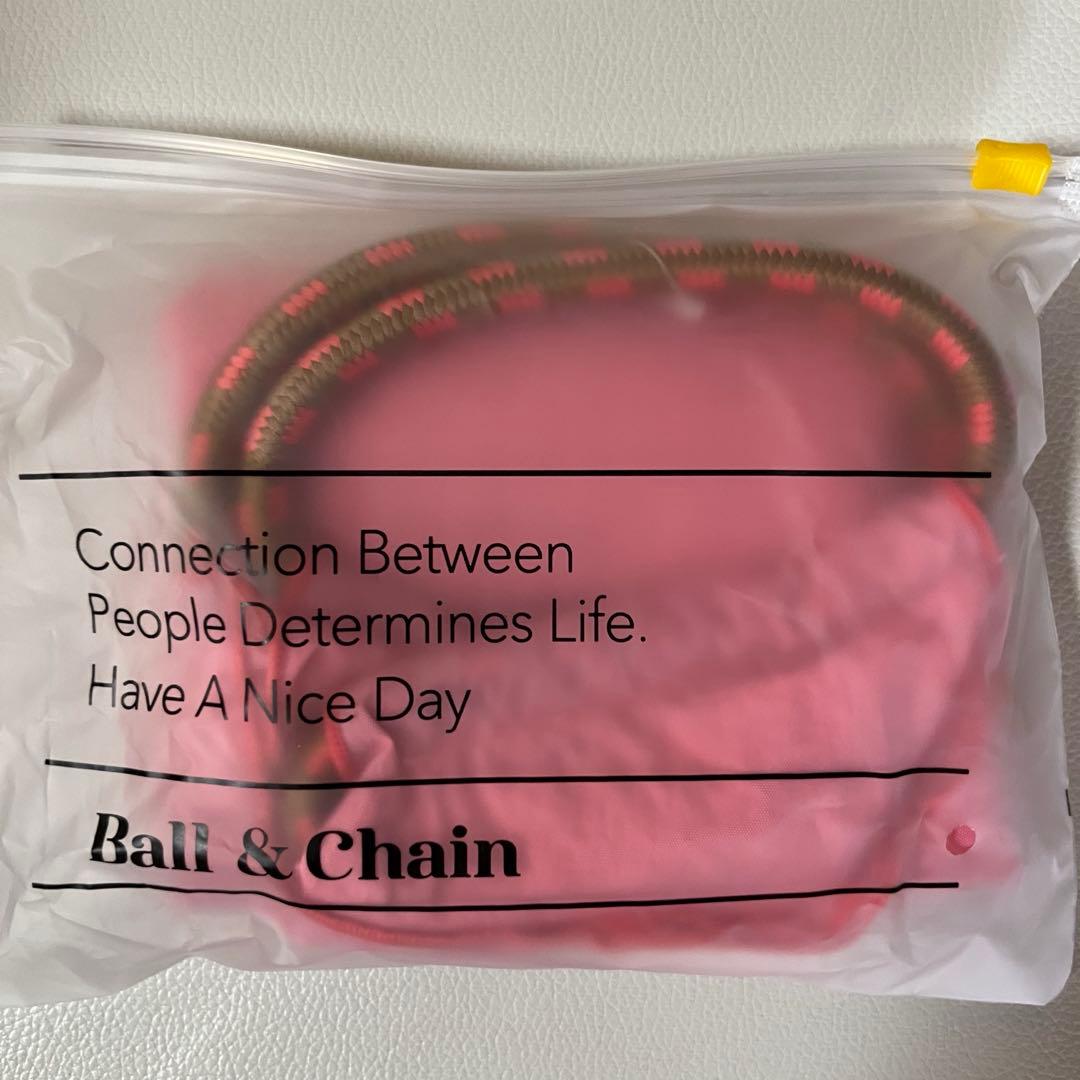 パペットスンスン×ボールアンドチェーン エコバッグ　ピンク　ノンノン