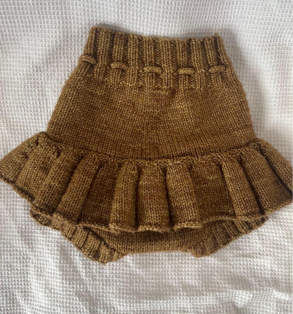 misha&puff スカート　スケポン 12m-18m メリノウール