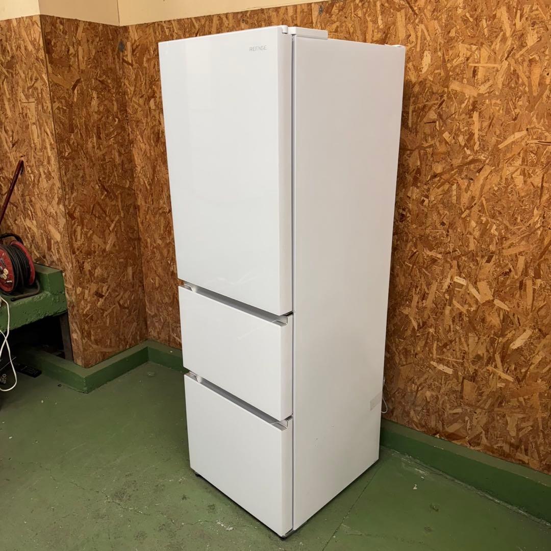 334 2025年製　大型冷蔵庫　300L強　小型　自動製氷　右開き　3ドア