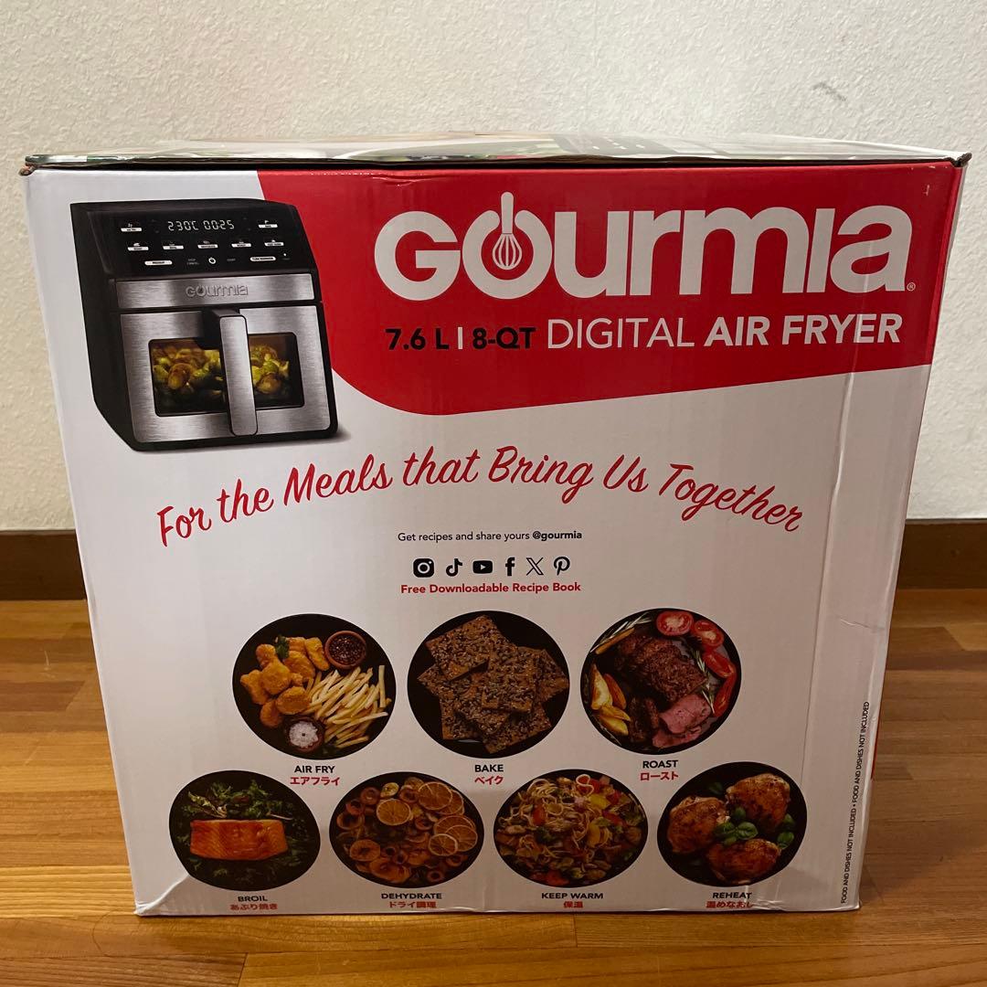 新品 GOURMIA グルミア デジタル エアーフライヤー 7.6L 大容量