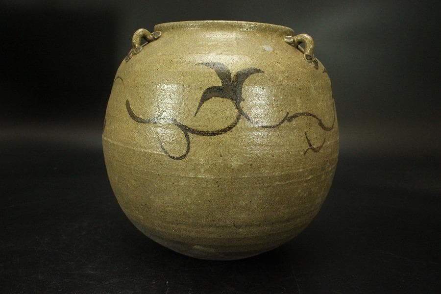 茶道具 三耳 絵唐津 水指(ZE612)