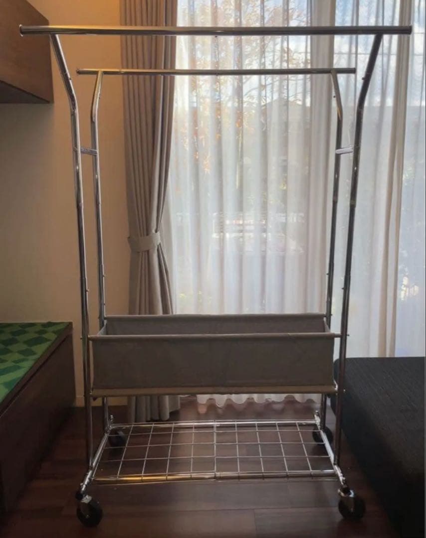 HOKEEPER ダブルハンガー 耐荷重283kg ハンガーラック パイプ