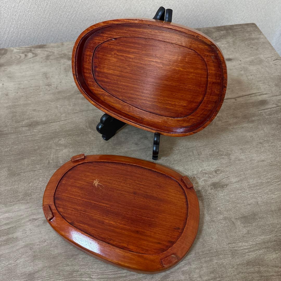 梅花坑　端渓硯　書道具　旧坑　鶯　梅