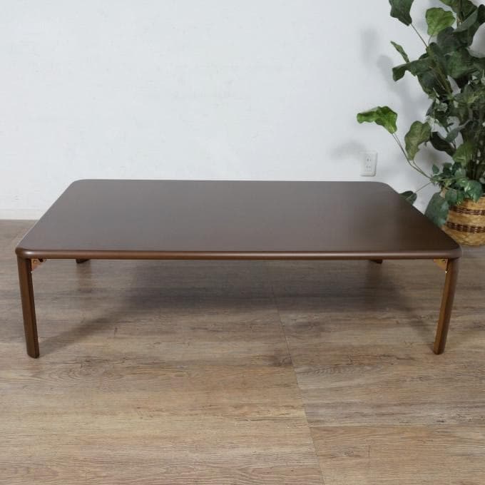 幅120cm【新品】折りたたみテーブル　コンパクト収納　折れ脚　アウトレット