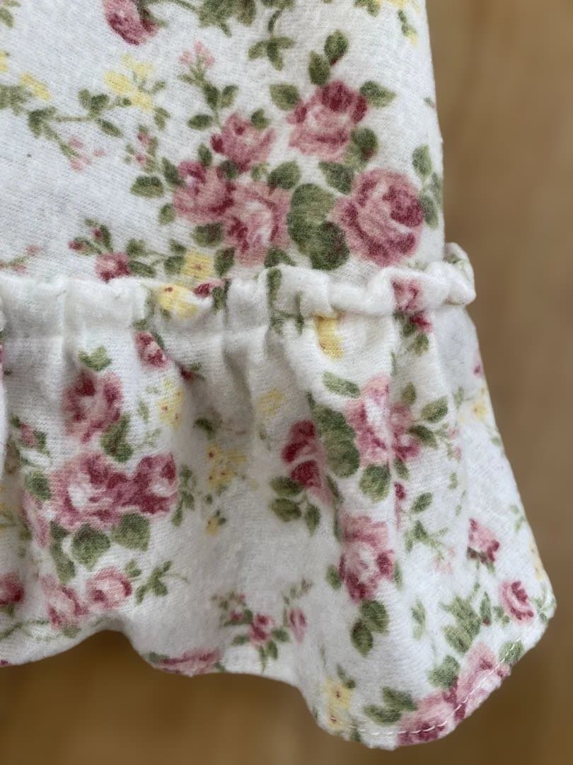 LIZ LISA リボン花柄オフショルワンピース ホワイト