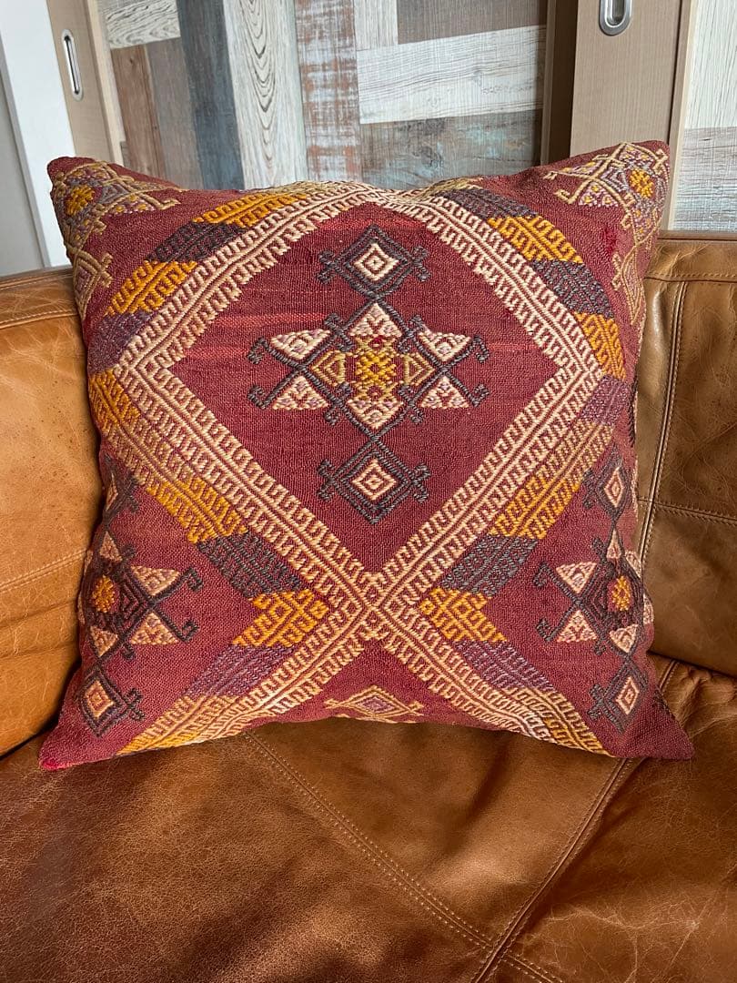 アンティークキリム　クッションカバー