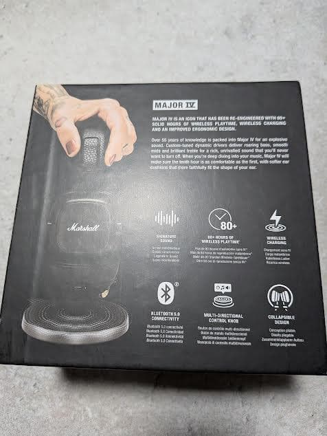 Marshall Major IV ワイヤレスヘッドフォンE05-01