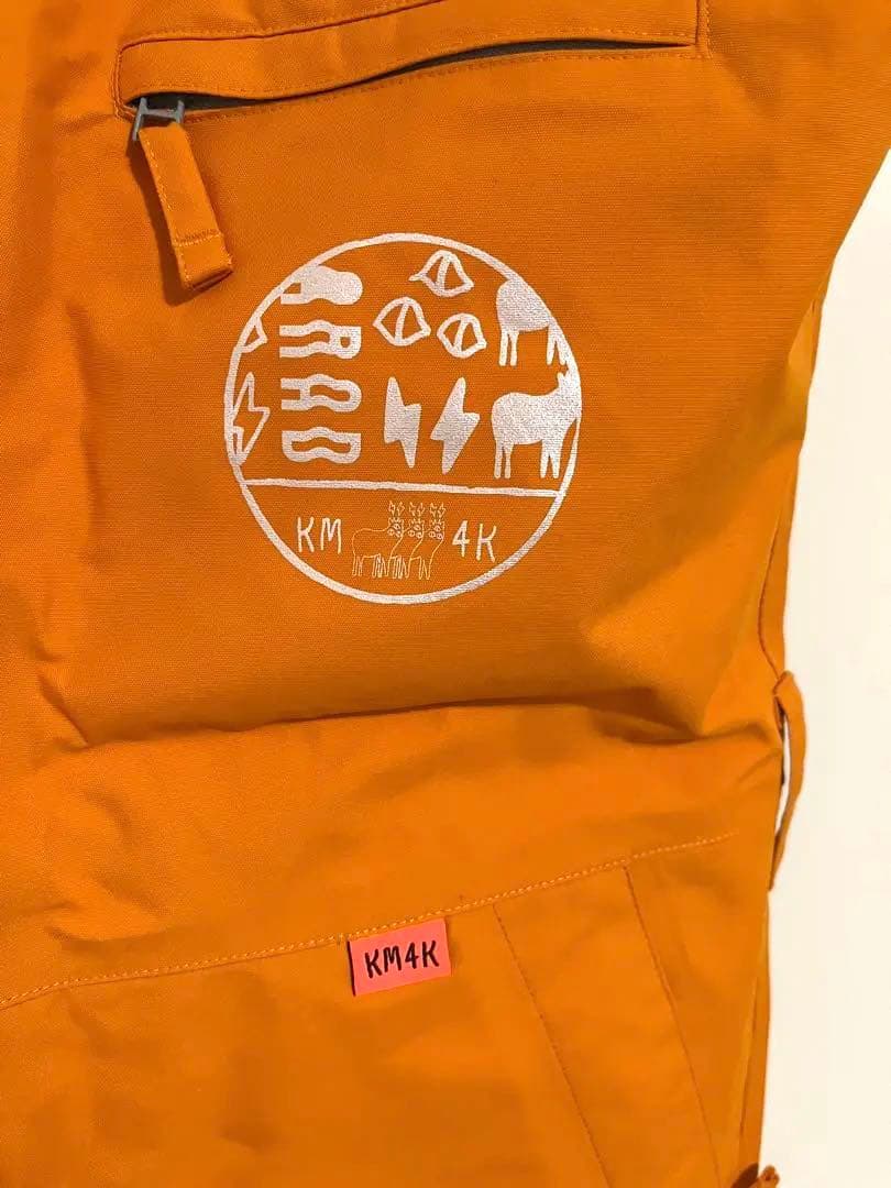 【新品未使用】KM4K PARADICE BIB PANTS オレンジMサイズ