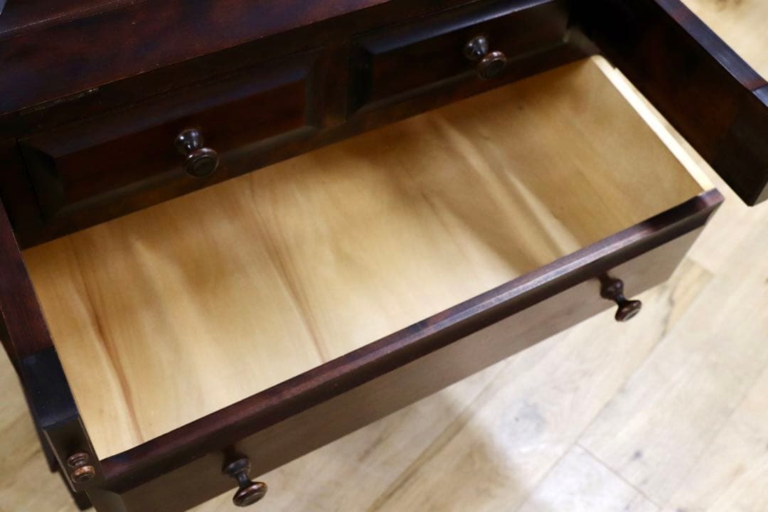 GMHS240A○北海道民芸家具 ライティングビューロー デスク 机 樺材 学習