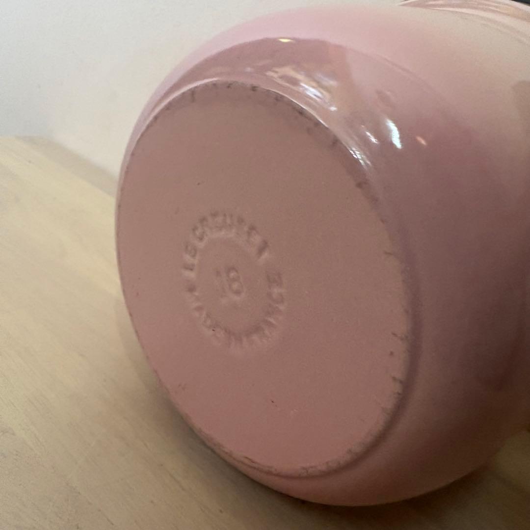 LE CREUSET ピンク 両手鍋 約20cm