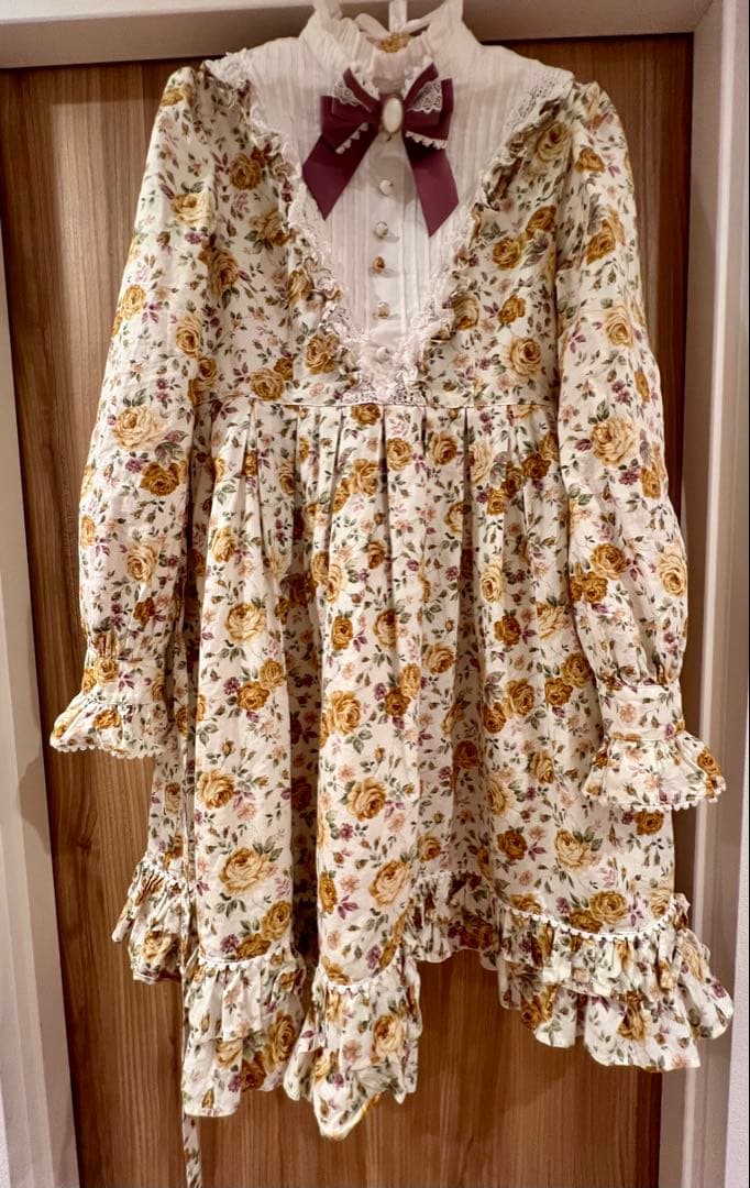 Rococo庭園ワンピース　ジャスミン×オフ白 BABY