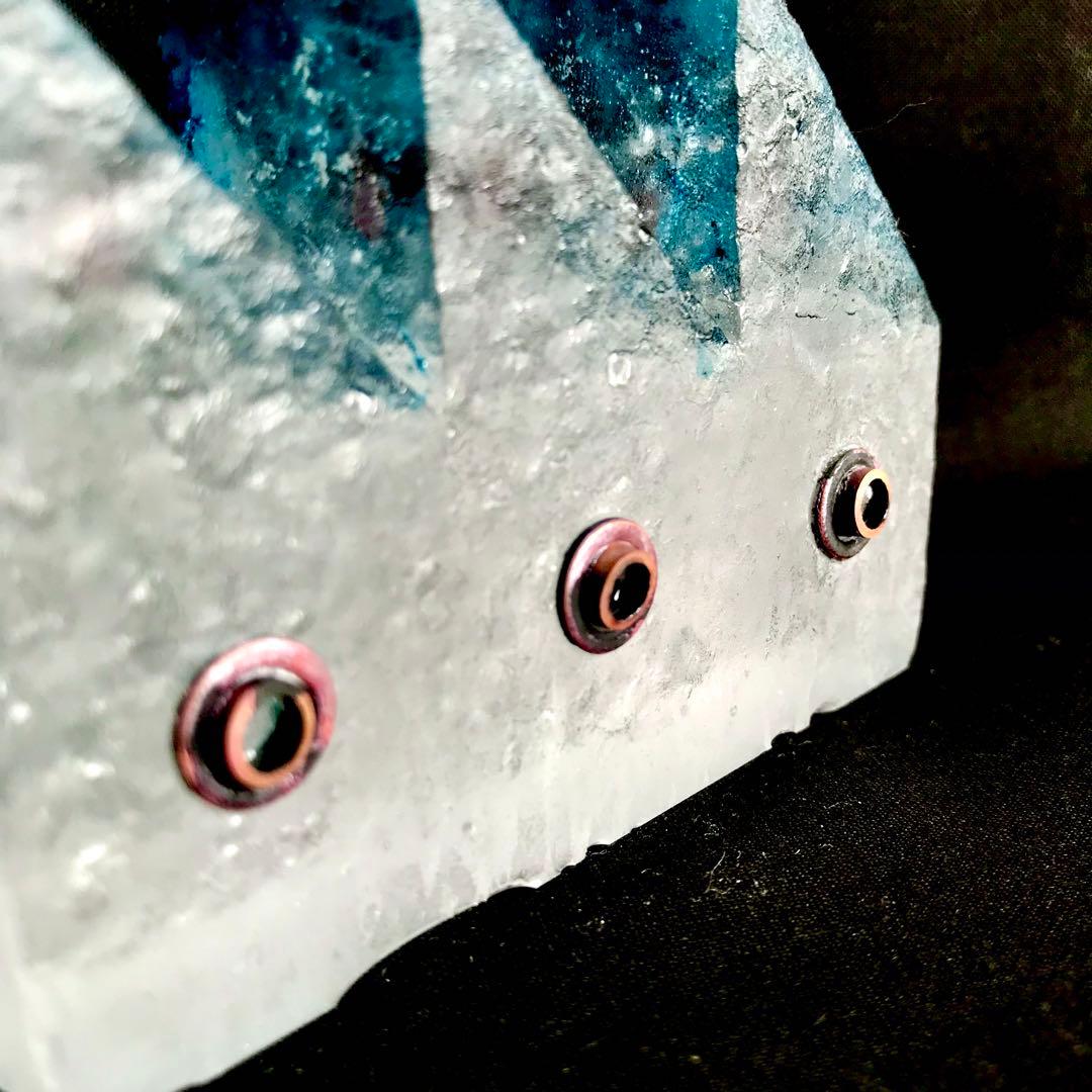 ガラス作家　佐伯泰典作　「夢工場　夜の天蓋」type.2