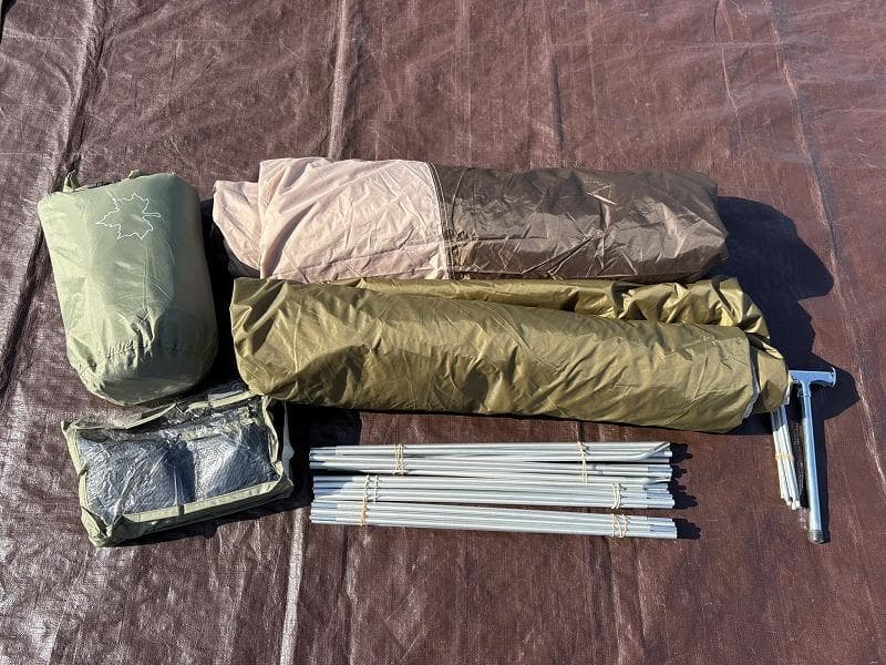 ロゴス Tradcanvas オーニングリビング DUO-BA マット シート付