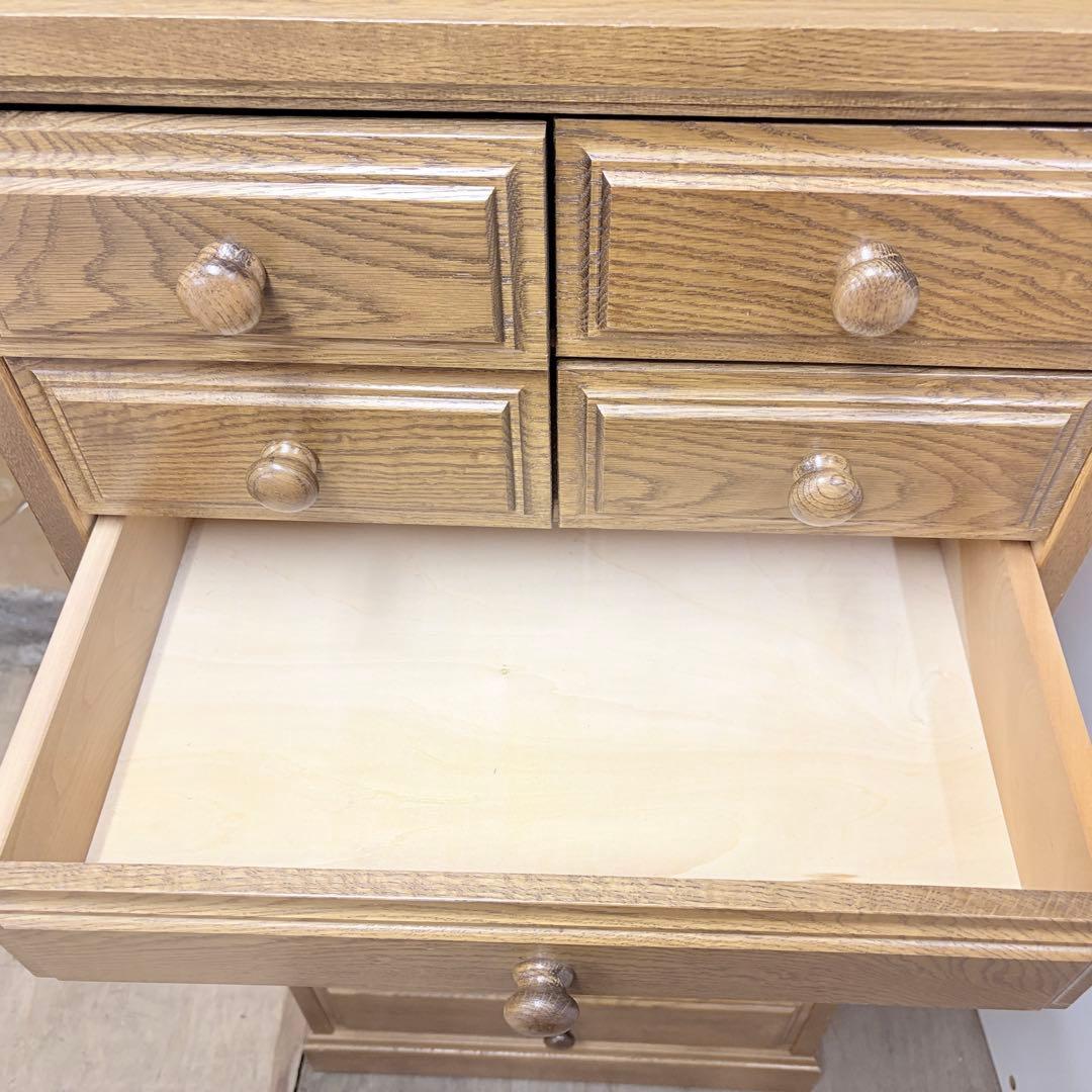 北海道家具 ハイチェスト 引き出し 収納 スリム 整理箪笥 家具 天然木