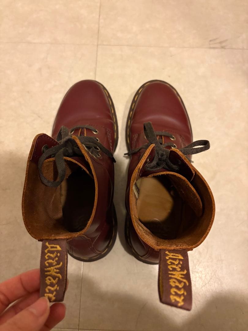 ドクターマーチン　Dr.Martens レザー ブーツ 8ホール　ボルドー