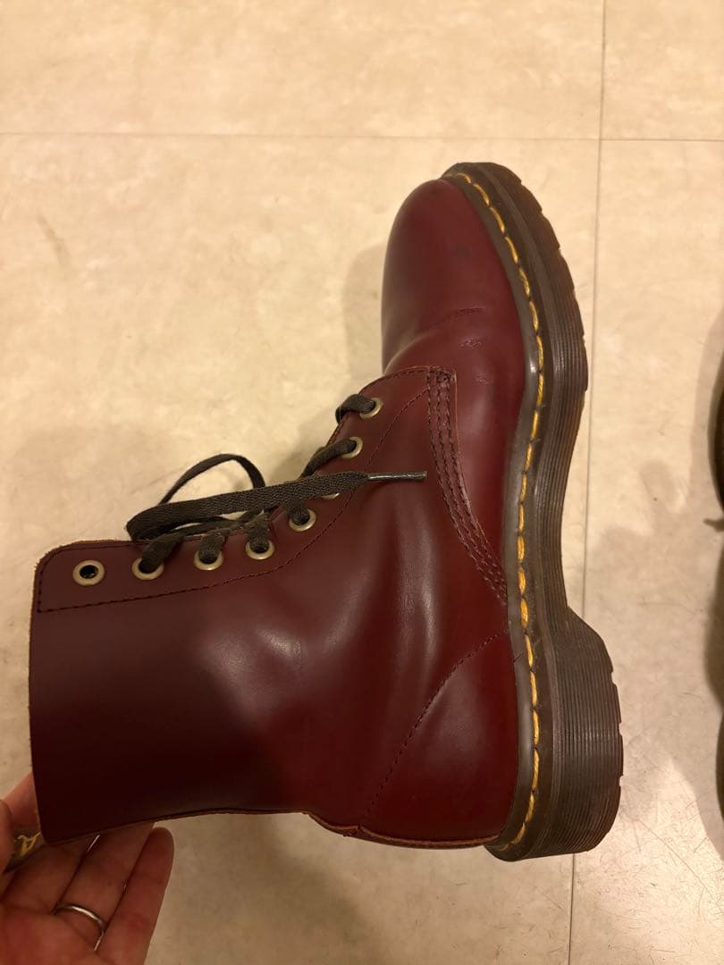ドクターマーチン　Dr.Martens レザー ブーツ 8ホール　ボルドー