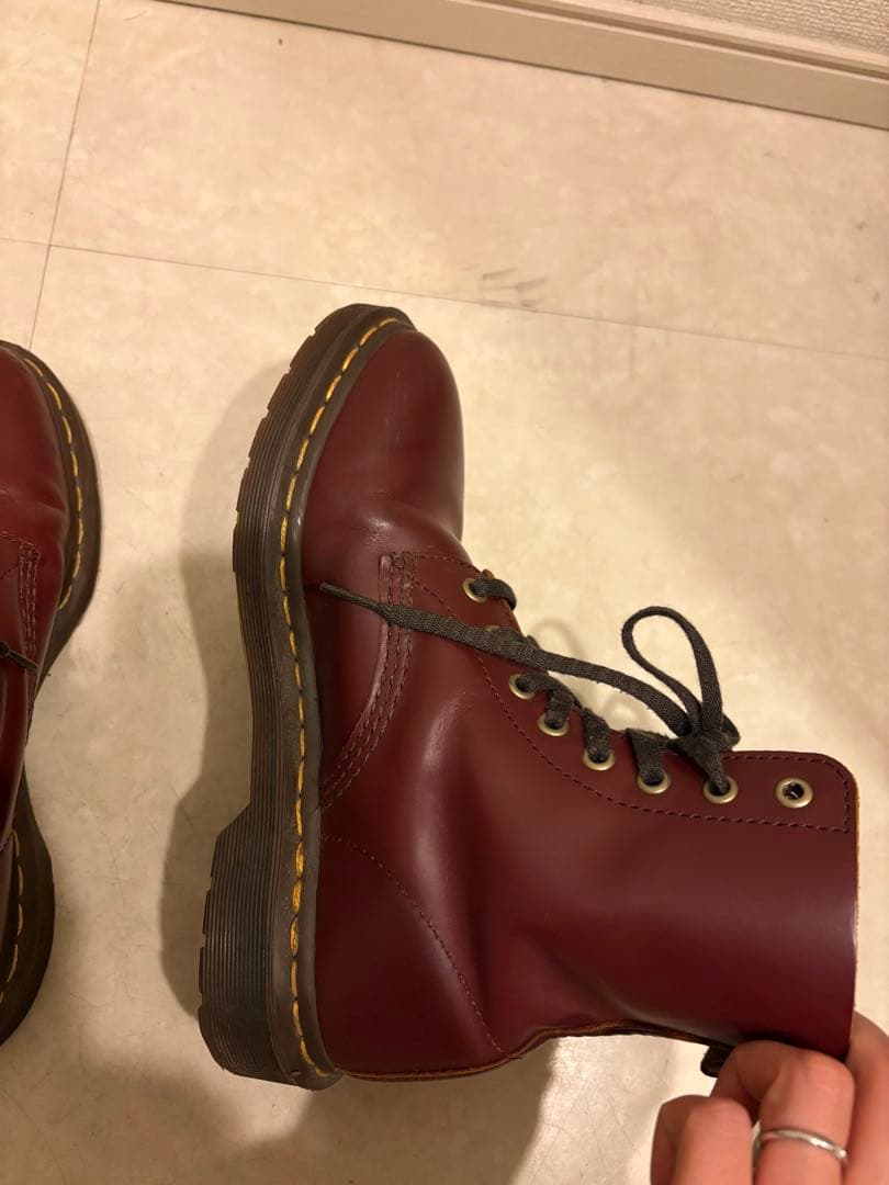 ドクターマーチン　Dr.Martens レザー ブーツ 8ホール　ボルドー