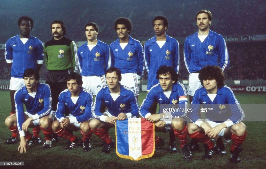 80/82 フランス代表 ホーム ユニフォーム 長袖