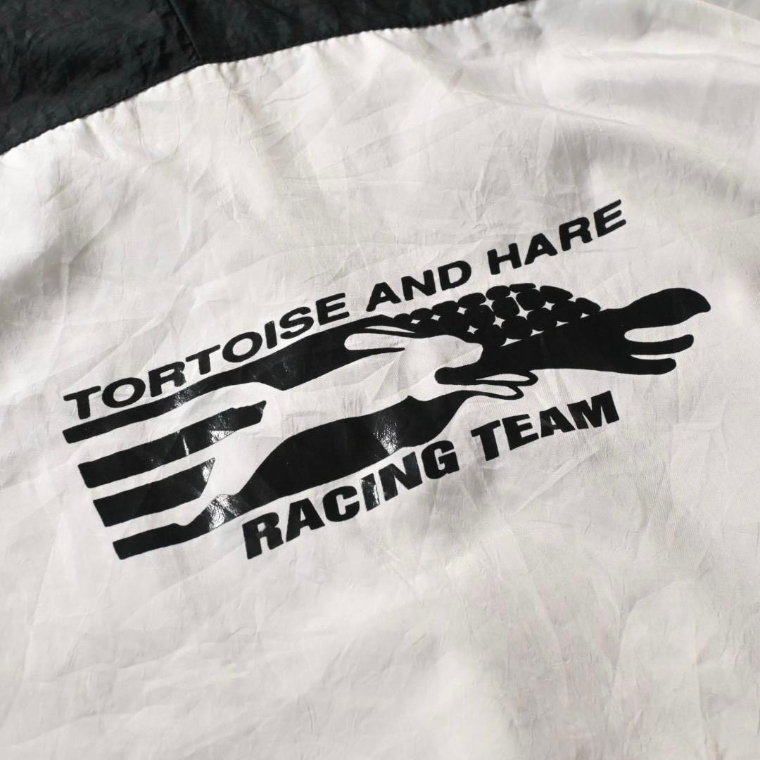 B*様 90s　ナイキ　企業ロゴ ナイロンジャケット　ホワイト　ブラック　白黒