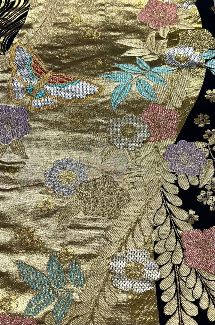 振り袖　フルセット　別誂長襦袢付　成人式　赤　桜　金彩加工　刺繍入り　686