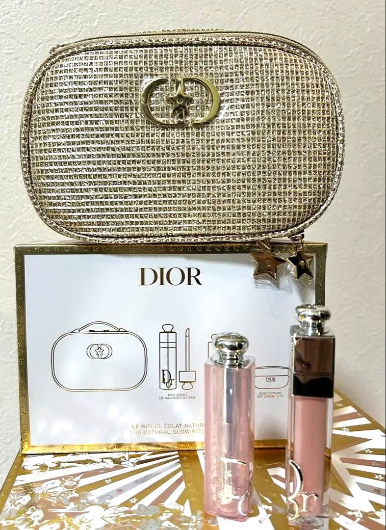 Dior 2025 ホリデー　リップ　化粧ポーチ付き
