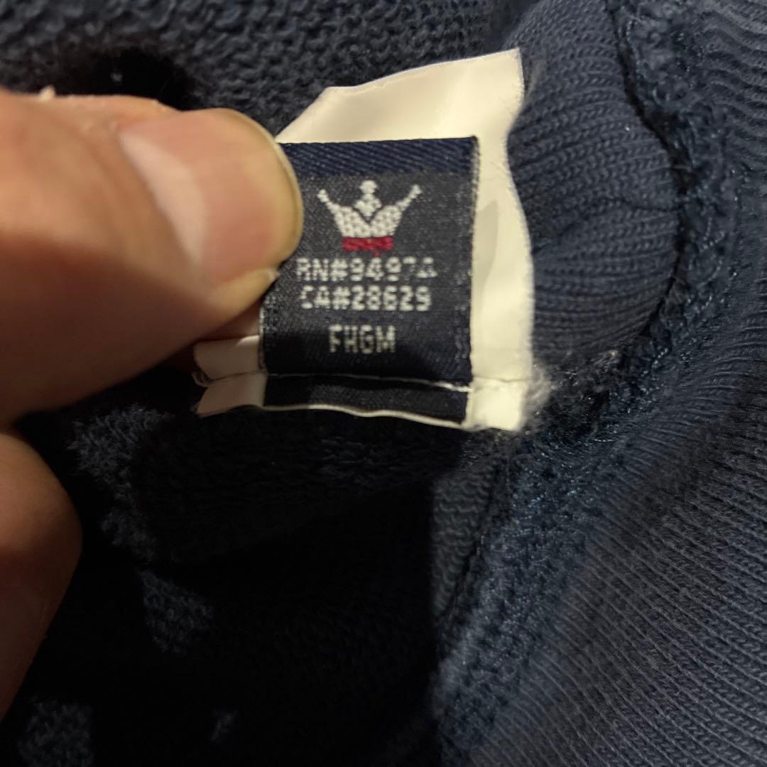 り*き様 Stussy ネイビー Vネックスウェット　90〜00年代