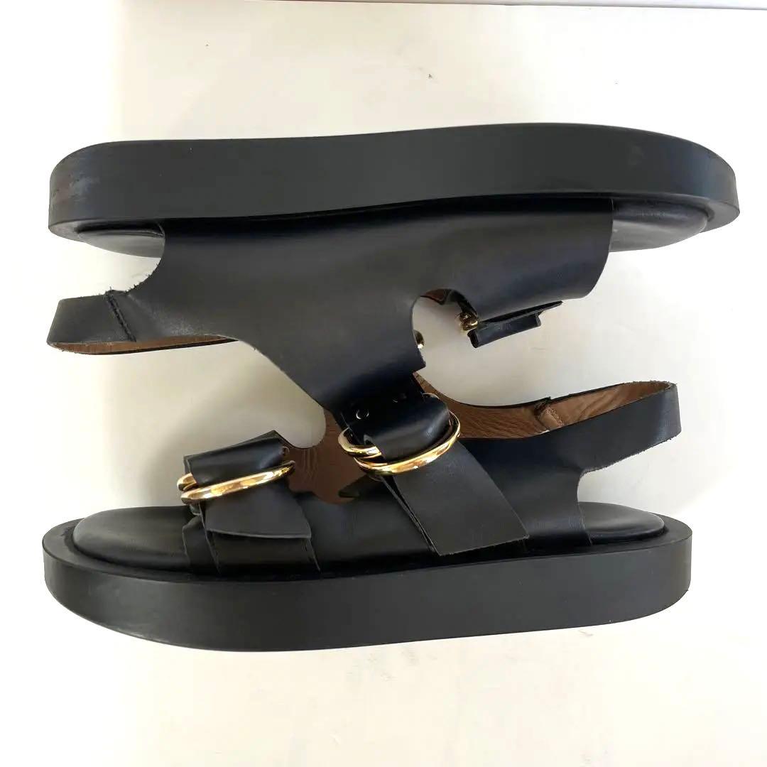 超美品☆Curensology×CAMINANDO ダブルリングサンダル24