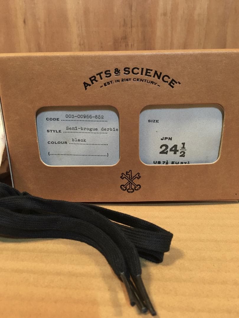 【K1979様】アーツアンドサイエンスセミブローグダービーシューズ 24.5cm