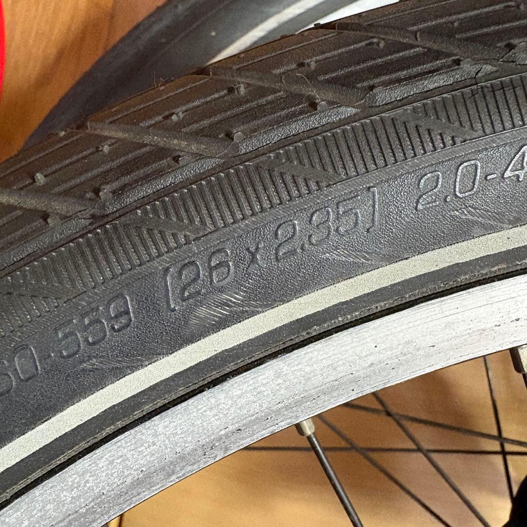 【中古】ALFINE アルフィーネ11s 26インチタイヤホイール前後セット