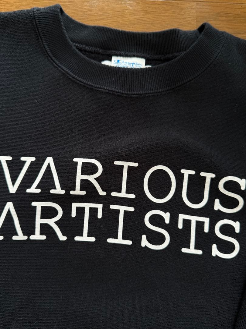 V.A. ブラック スウェットChampion C/N Sweat - 001