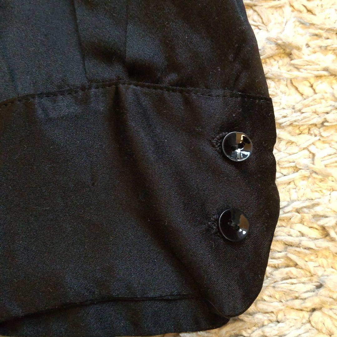 未使用タグ付き★GEOFFREY B.SMALL ブラックシルクボウタイブラウス