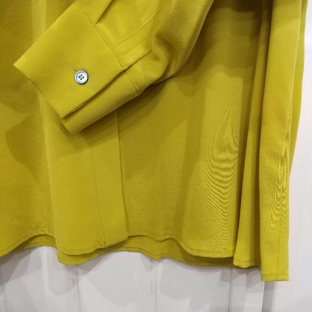 bwo3匹様‼️未着・極美品エス マックスマーラ シルクシャツ マスタードカラー