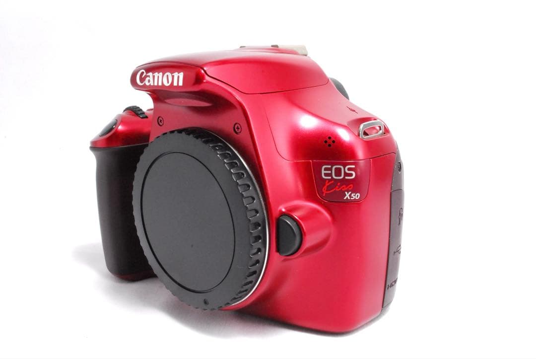 動画&軽量&高画質✨キャノン EOS Kiss X50✨レッド✨WiFi機能付