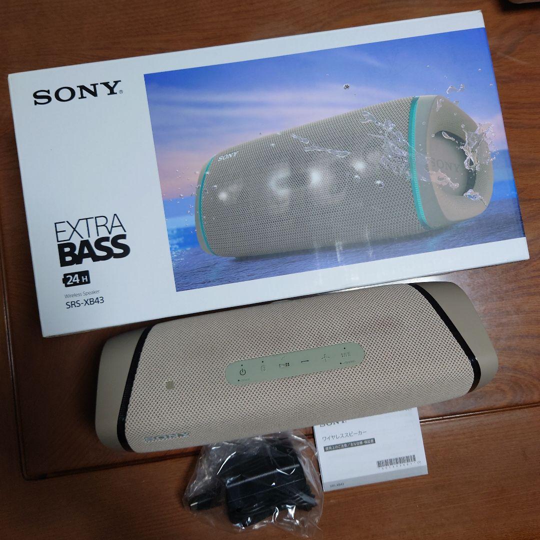SONY SRS-XB43 スピーカー ベージュ