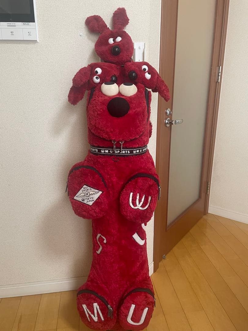 ミエコウエサコ　ゴルフバッグ　キャディバッグ　ヴィンテージ　ゴルフ　赤