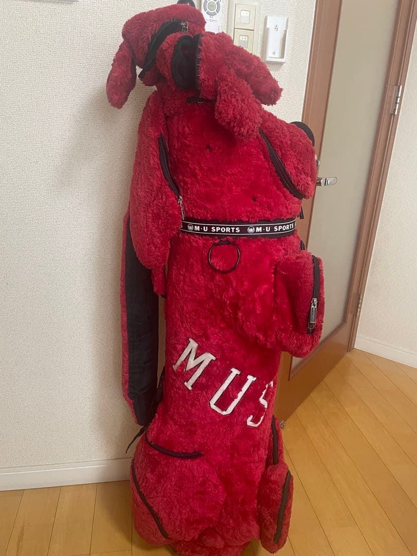 ミエコウエサコ　ゴルフバッグ　キャディバッグ　ヴィンテージ　ゴルフ　赤