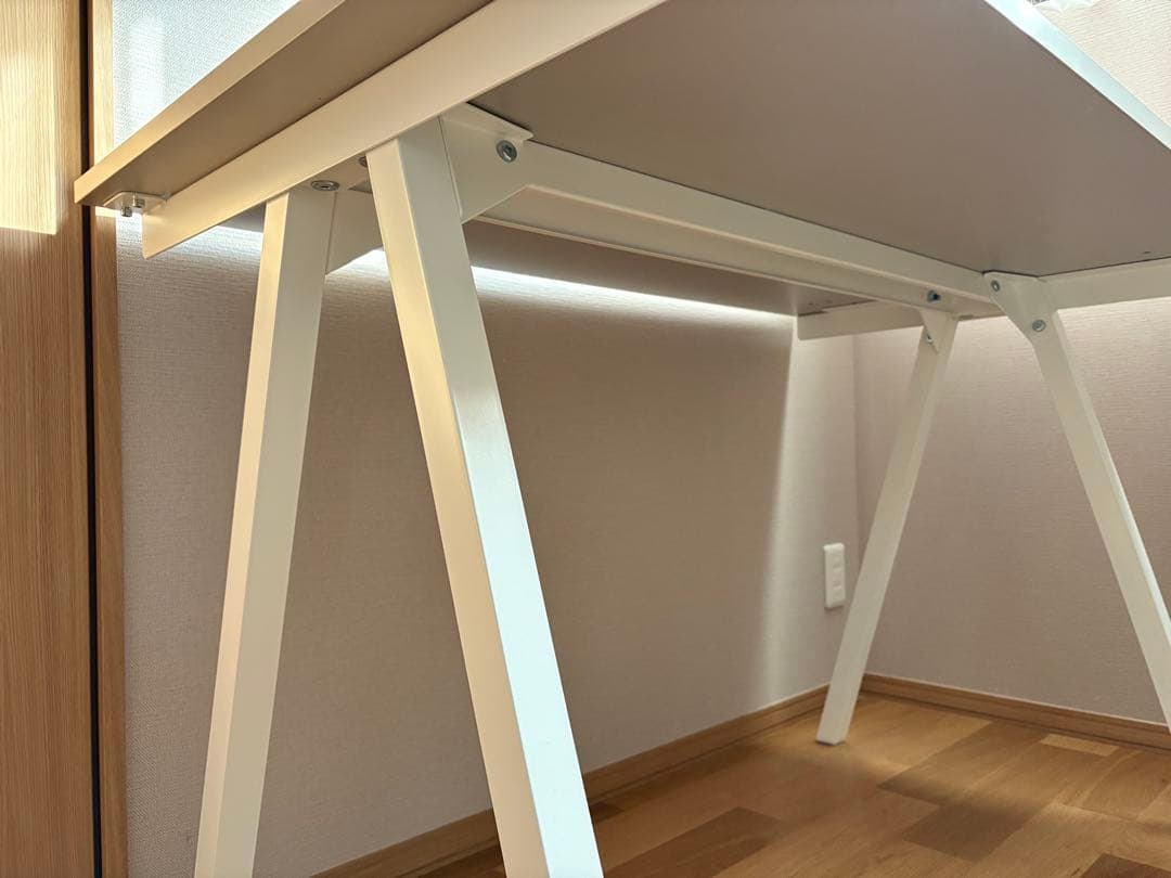 IKEA トロッテン デスク, グレー／ホワイト120x70cm