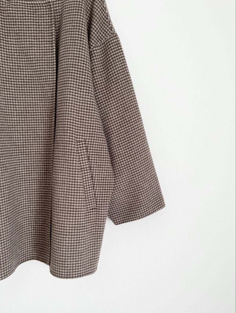 スローブイエナ　HAMILTONダブルフェイスウールショートコクーンコート