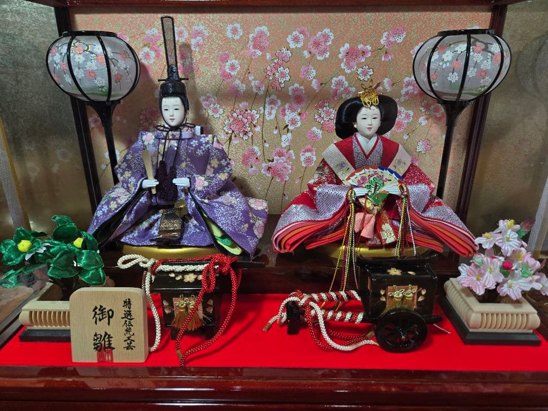 【一点限り】雛人形 ケース飾り　K28