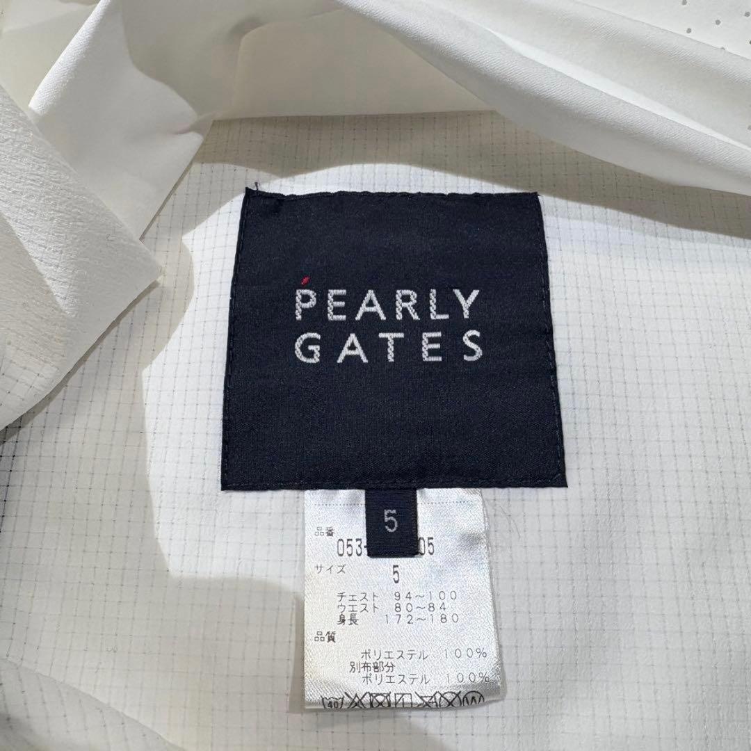 《美品》PEARLY GATES フード付 ジップ ナイロンジャケット ゴルフ